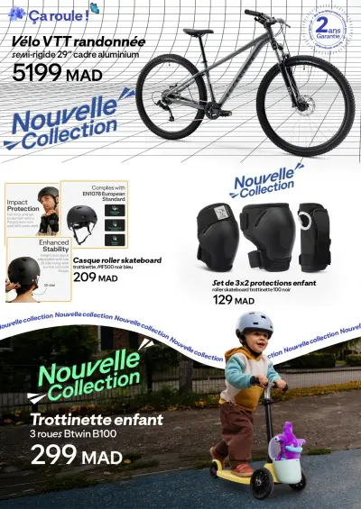 Casque roller skateboard trottinette MF500 noir bleu