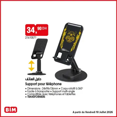 Support pour téléphone