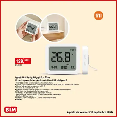 Xiaomi capteur de température et d'humidité intelligent 3